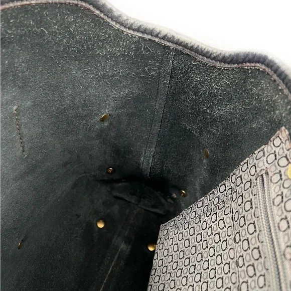 Salvatore Ferragamo Pebbled Leather Tote Satchel Bag Black, RARE Vintage - Picture 16 of 17